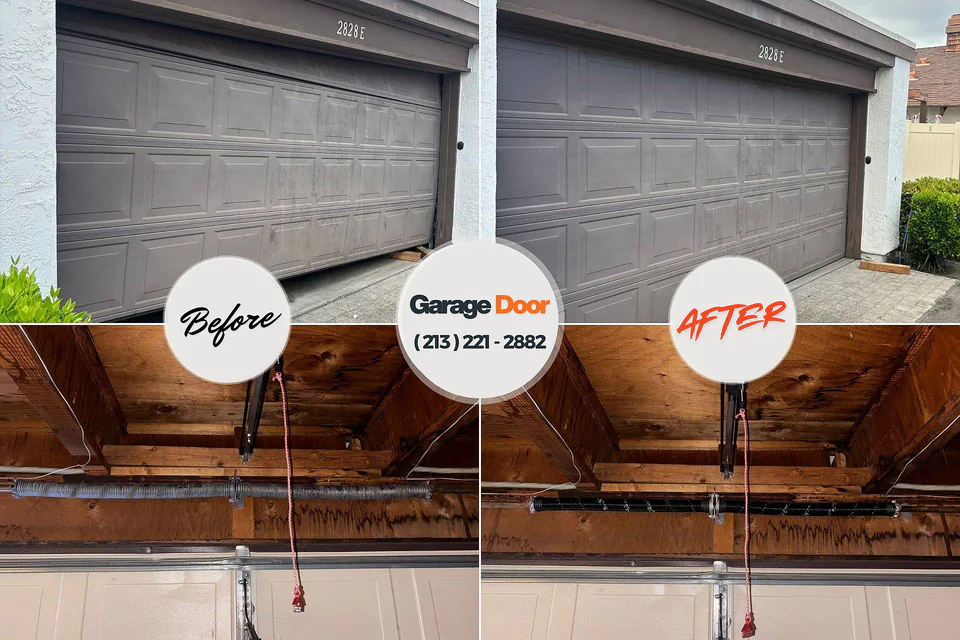 Before and after: garage door repair West Memphis, AR